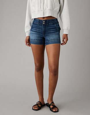 Midi Denim Shorts