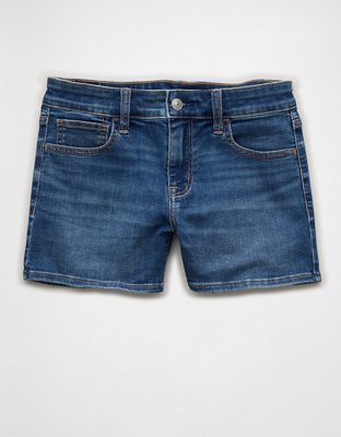 Женские шорты American Eagle AE Next Level Low-Rise Midi, цвет: Яркий синий — фото 3