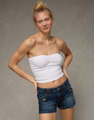 AE Stretch Low-Rise Perfect Denim Midi Short