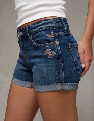 AE Stretch Low-Rise Perfect Denim Midi Short