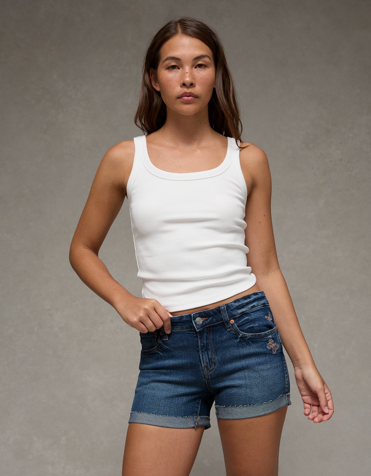 AE Stretch Low-Rise Perfect Denim Midi Short - image 5