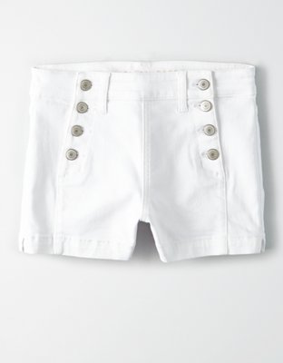 ae white shorts