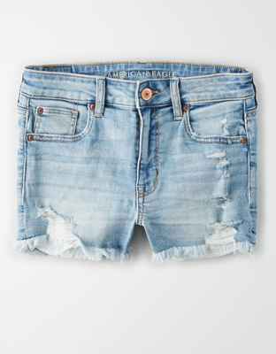 AE High-Waisted Denim Short Short