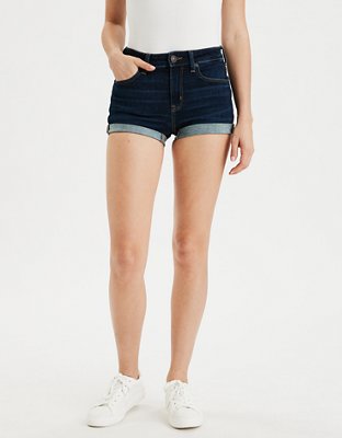 american eagle super high rise shorts