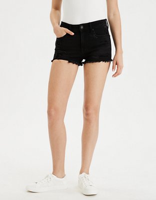 high waisted denim short shorts