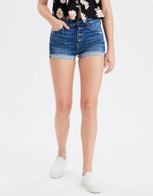 AE Ne(x)t Level High-Waisted Denim Short Short