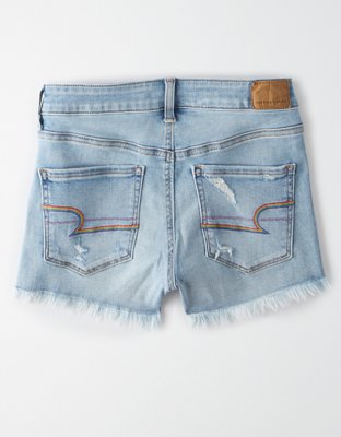 Женские джинсы American Eagle AE Pride Ne(x)t Level High-Waisted Denim Short Short — фото 5