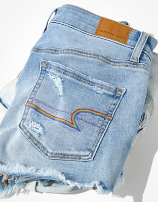 AE Pride Ne(x)t Level High-Waisted Denim Short Short