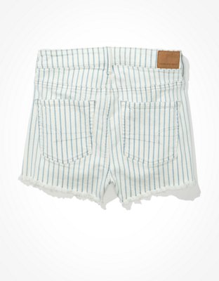 AE High-Waisted Striped Denim Short Short