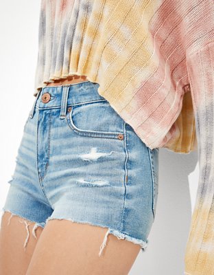 Ae Dream High Waisted Denim Short Short