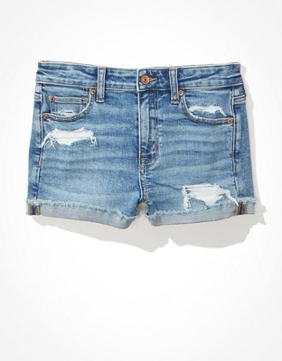 AE Stretch High-Waisted Denim Short Short