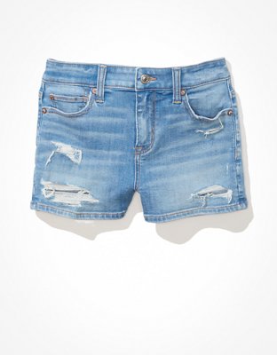 AE Ne(x)t Level High-Waisted Denim Short Short