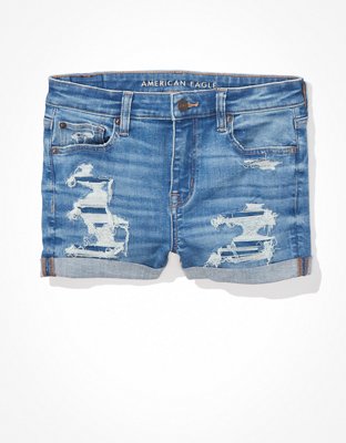 AE High Waisted Denim Short Short