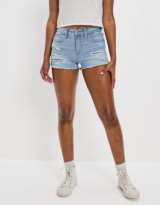 AE Ne(x)t Level High-Waisted Denim Short Short