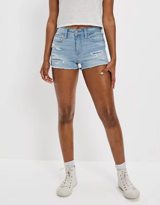 AE Ne(x)t Level High-Waisted Denim Short Short