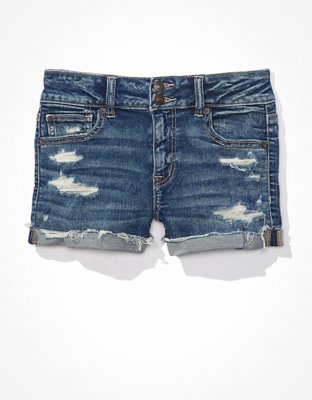 AE Ne(x)t Level High-Waisted Denim Short Short