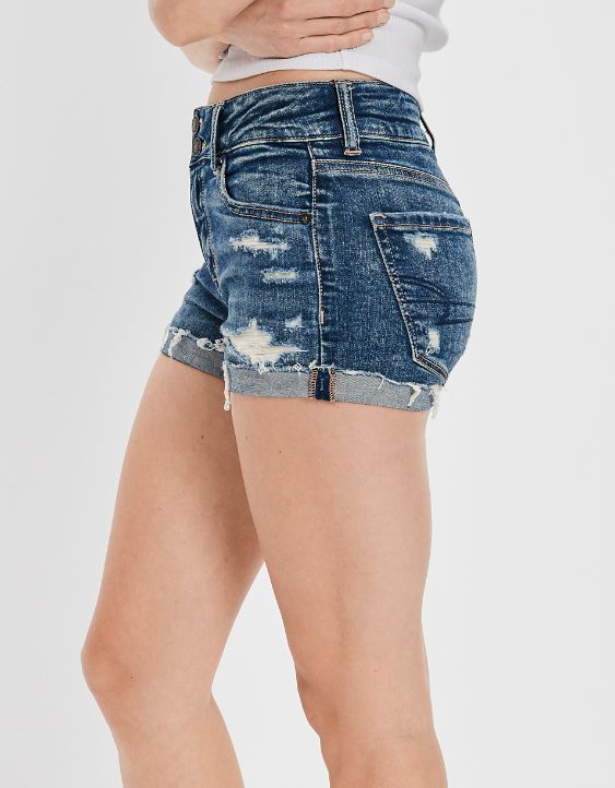 AE Ne(x)t Level High-Waisted Denim Short Short