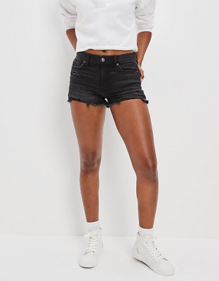 Black denim deals shorts