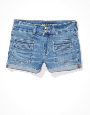 AE Ne(x)t Level Super High-Waisted Denim Short Short