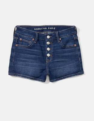 AE Stretch High-Waisted Denim Short Short
