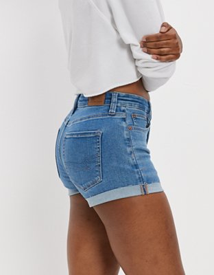 AE Ne(x)t Level High-Waisted Denim Short corto
