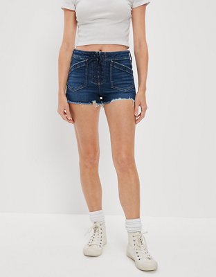 AE Stretch High-Waisted Denim Short Short