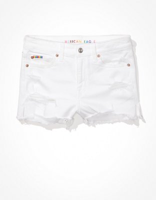 AE Pride Ne(x)t Level High-Waisted Denim Short Short