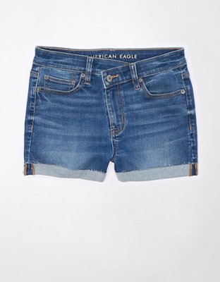 AE Stretch High-Waisted Denim Short Short