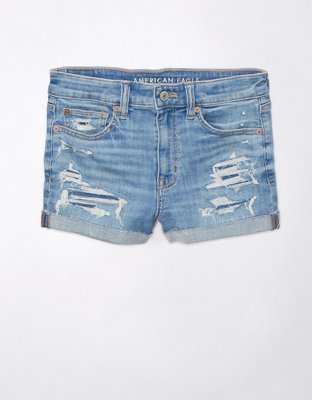 AE Next Level High-Waisted Denim Short