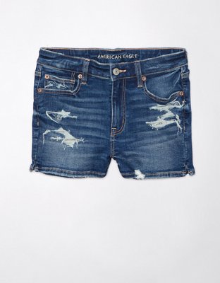 AE Next Level High-Waisted V-Rise Denim Short Short