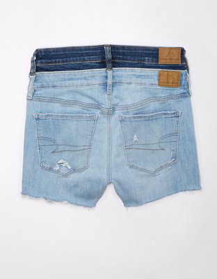 Женские брюки American Eagle AE Real Good Repurposed Next Level High-Waisted Double Waist Short Short — фото 4