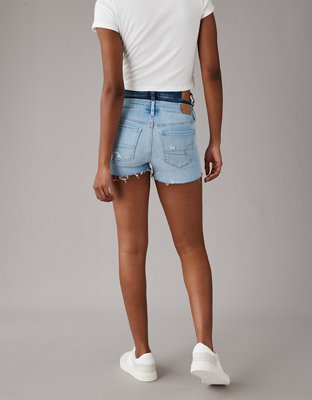 Женские брюки American Eagle AE Real Good Repurposed Next Level High-Waisted Double Waist Short Short — фото 2