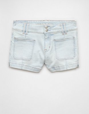 AE Next Level Ripped High-Waisted Denim Short Short