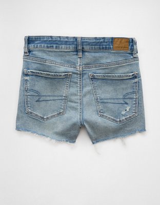 AE Next Level Ripped High-Waisted Denim Short Short