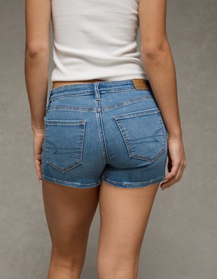 Женские шорты American Eagle AE Stretch High-Waisted Shortie, цвет: Средний Винтажный — фото 2