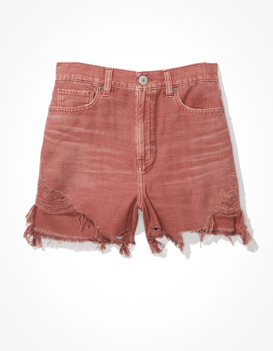 AE Highest Waist Denim Mom Shorts