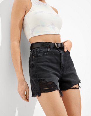 american eagle highest rise mom shorts