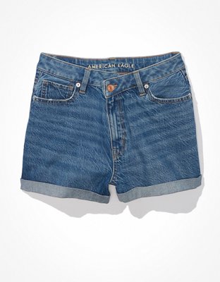 Женские шорты American Eagle AE Crossover Highest Waist Denim Mom Shorts — фото 3