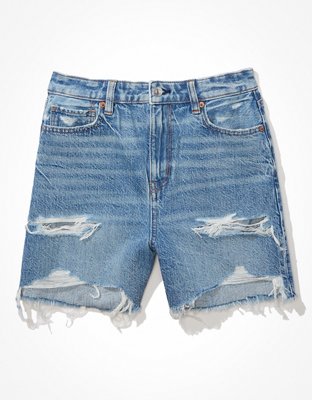 AE Denim Baggy Mom Shorts