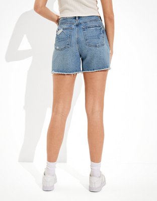 AE Denim Baggy Mom Shorts