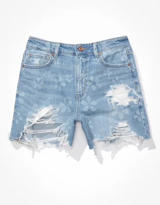 AE Denim Highest Waist Baggy Short