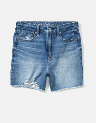 AE Denim Highest Waist Baggy Short