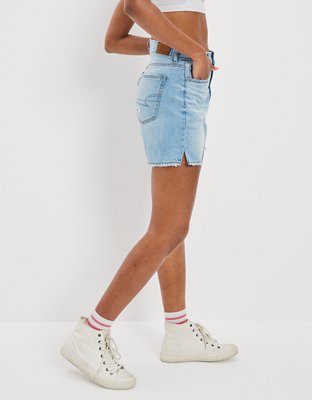 Женские джинсы American Eagle AE Dreamy Drape Denim Highest Waist Baggy Short — фото 5