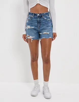 AE Pride Denim Highest Waist Baggy Short