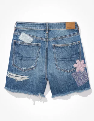 AE Denim Highest Waist Baggy Short