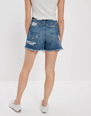AE Denim Highest Waist Baggy Short