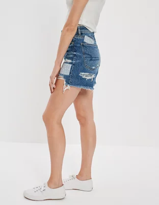 AE Denim Highest Waist Baggy Short
