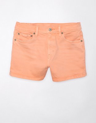 Women's Orange Shorts, Denim, High-Waisted & Cargo