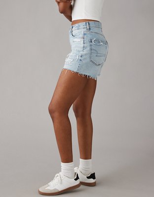 Женские джинсы American Eagle AE Strigid Super High-Waisted Relaxed Denim Short — фото 5