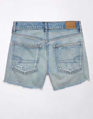 AE Strigid Super High-Waisted Relaxed Distressed Denim Short